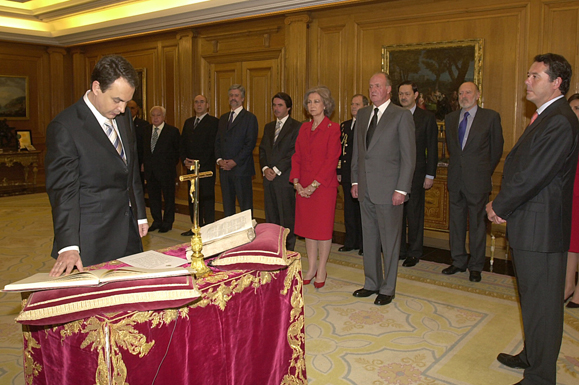 17/04/2004. Toma de posesión como presidente del Gobierno de José Luis Rodríguez Zapatero 17/04/2004. Toma de posesión como presidente del Gobierno de José Luis Rodríguez Zapatero