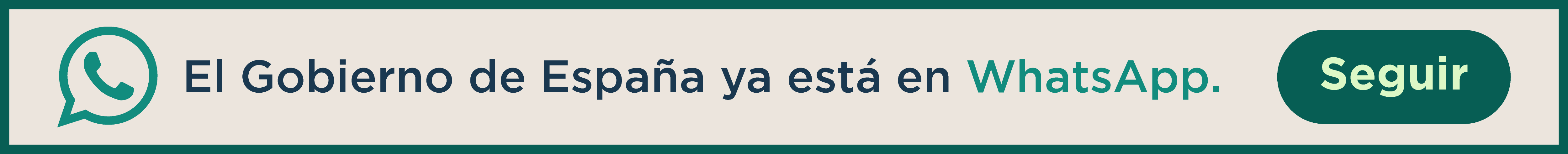 WhatsApp del Gobierno de España