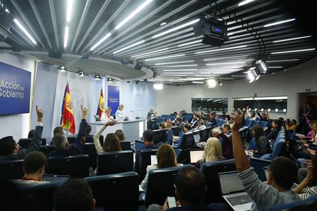 Rueda de prensa posterior al Consejo de Ministros