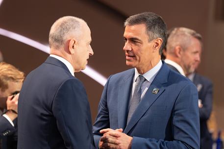10/07/2024. Pedro S&#225;nchez participa en la cumbre de la OTAN (primera jornada). El presidente del Gobierno, Pedro S&#225;nchez, en los momentos pr...